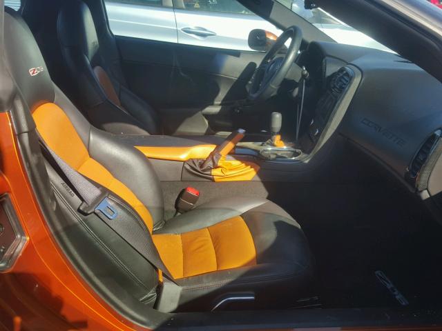 1G1YY26E275121421 - 2007 CHEVROLET CORVETTE Z ORANGE photo 5