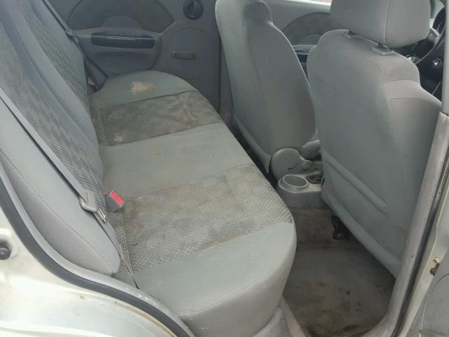 KL1TD52695B358961 - 2005 CHEVROLET AVEO BASE Gri fotoğraf 6