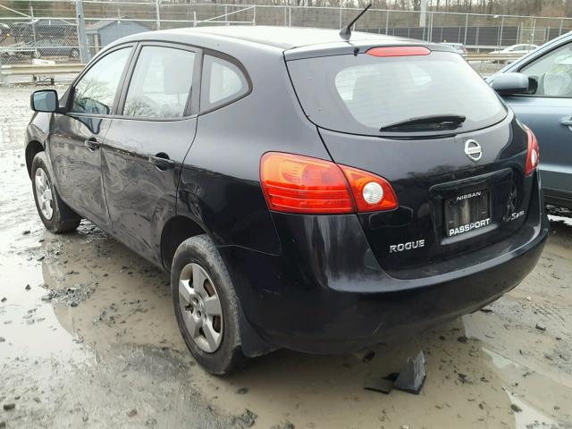 JN8AS58V99W186518 - 2009 NISSAN ROGUE S BLACK photo 3