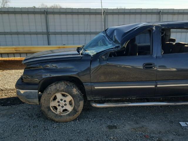 2GCEK13T451251515 - 2005 CHEVROLET SILVERADO BLACK photo 9