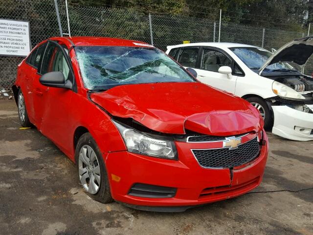 1G1PA5SH3E7131975 - 2014 CHEVROLET CRUZE LS RED photo 1