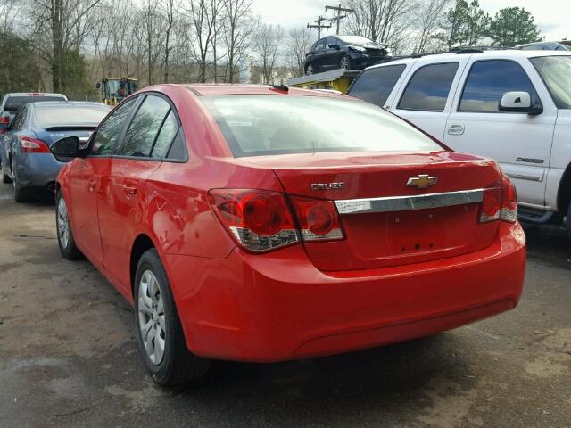 1G1PA5SH3E7131975 - 2014 CHEVROLET CRUZE LS RED photo 3