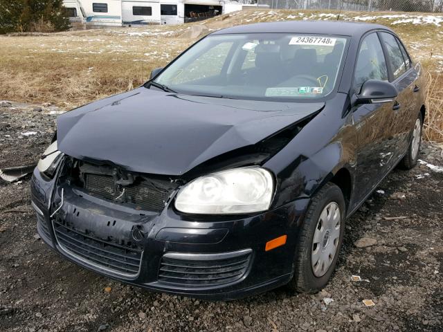 3VWGF71K77M159558 - 2007 VOLKSWAGEN JETTA BLACK photo 2