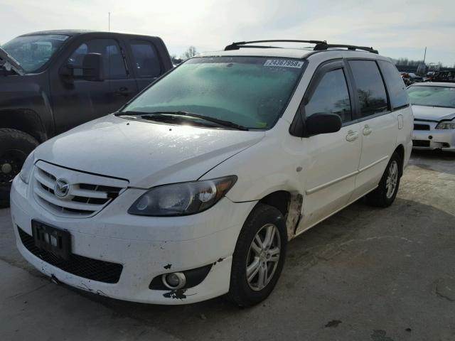 JM3LW28J850537962 - 2005 MAZDA MPV WAGON WHITE photo 2