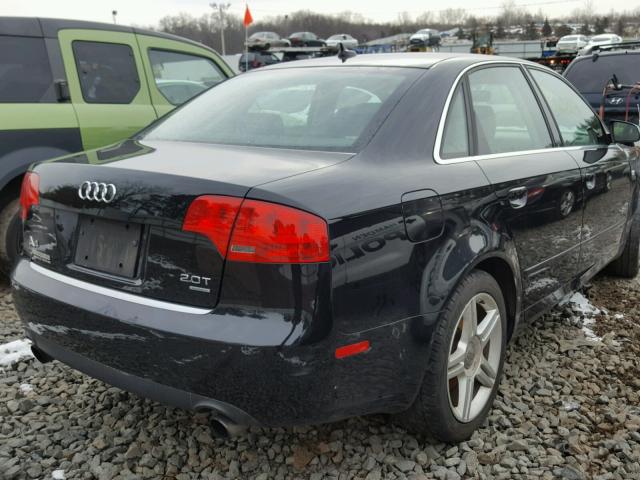 WAUDF78E67A030226 - 2007 AUDI A4 2.0T QU BLUE photo 4