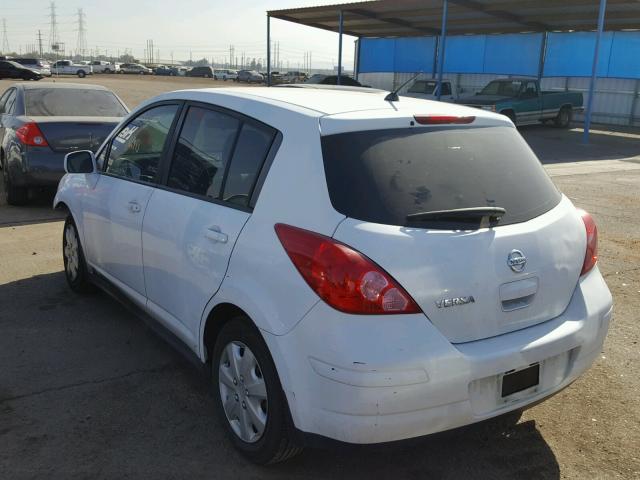 3N1BC13E48L392091 - 2008 NISSAN VERSA S WHITE photo 3