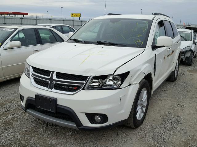 3C4PDCBG5ET104475 - 2014 DODGE JOURNEY SX WHITE photo 2