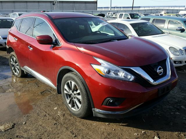 5N1AZ2MH9HN124588 - 2017 NISSAN MURANO S RED photo 1