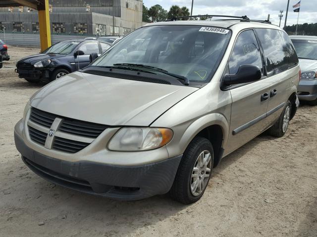 1D4GP25B65B252253 - 2005 DODGE CARAVAN SE TAN photo 2