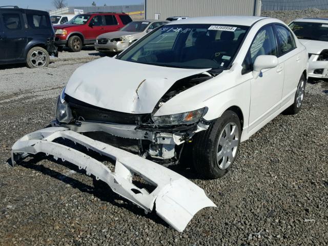 19XFA1F52BE016890 - 2011 HONDA CIVIC LX WHITE photo 2