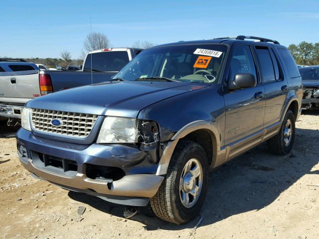 1FMDU74W72UA01344 - 2002 FORD EXPLORER E BLUE photo 2