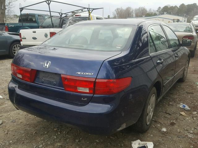 1HGCM564X5A103020 - 2005 HONDA ACCORD LX BLUE photo 4