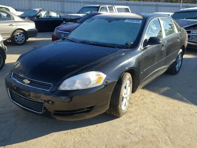 2G1WB58K489269491 - 2008 CHEVROLET IMPALA LS BLACK photo 2