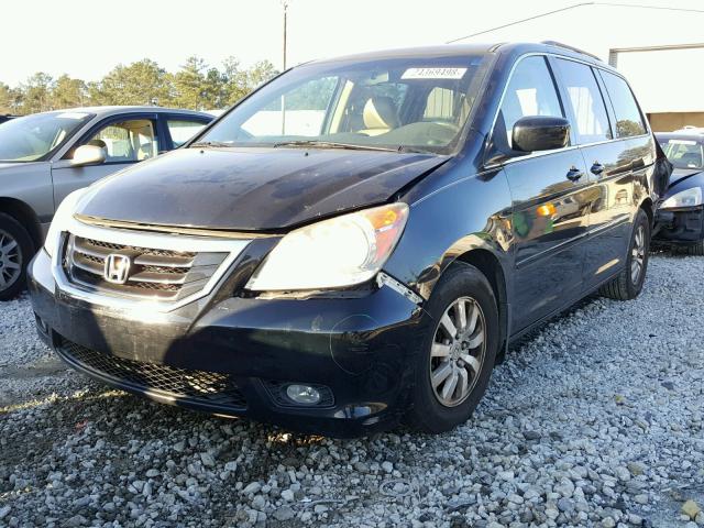 5FNRL38788B092411 - 2008 HONDA ODYSSEY EX BLACK photo 2