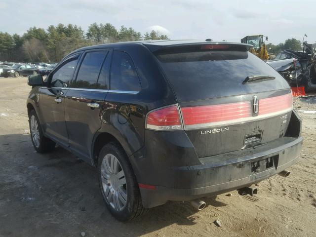 2LMDU88C99BJ05313 - 2009 LINCOLN MKX BLACK photo 3