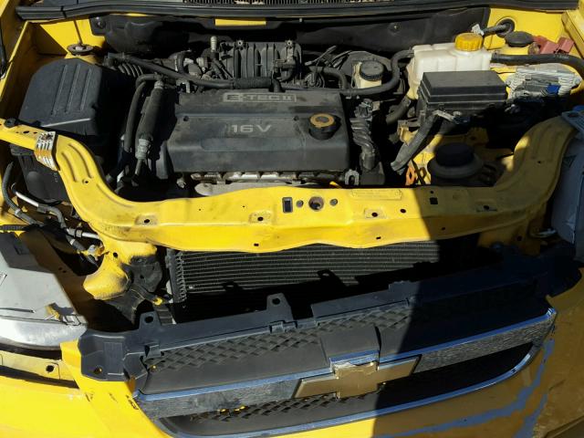 KL1TD56698B146611 - 2008 CHEVROLET AVEO BASE YELLOW photo 7