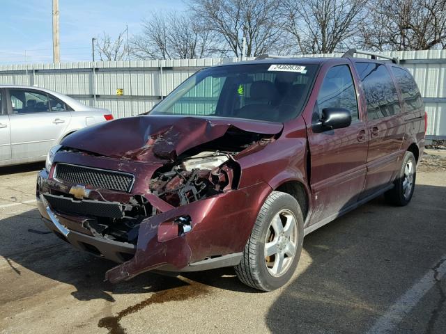 1GNDV33128D202987 - 2008 CHEVROLET UPLANDER L MAROON photo 2