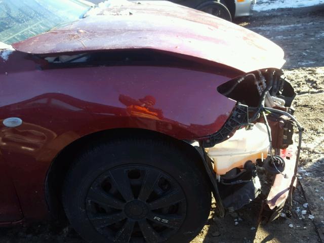 JM1BK32G491247365 - 2009 MAZDA 3 I MAROON photo 9