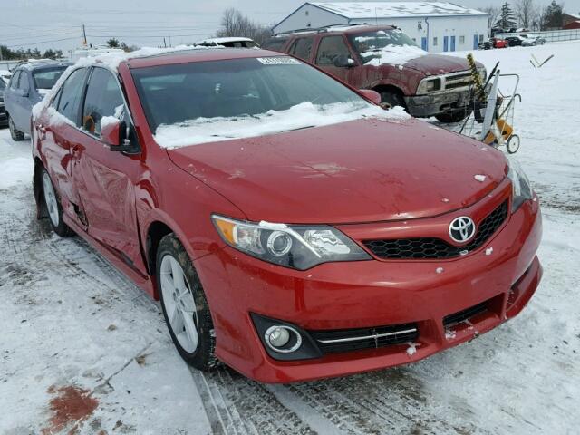 4T1BF1FK0EU812125 - 2014 TOYOTA CAMRY L RED photo 1