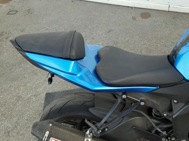 JKAZX4R169A011642 - 2009 KAWASAKI ZX600 R BLUE photo 6