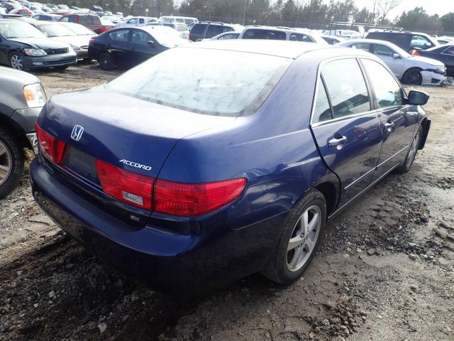 1HGCM56735A035041 - 2005 HONDA ACCORD EX BLUE photo 4