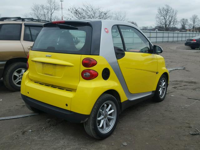 WMEEJ31X58K137923 - 2008 SMART PASSION YELLOW photo 4