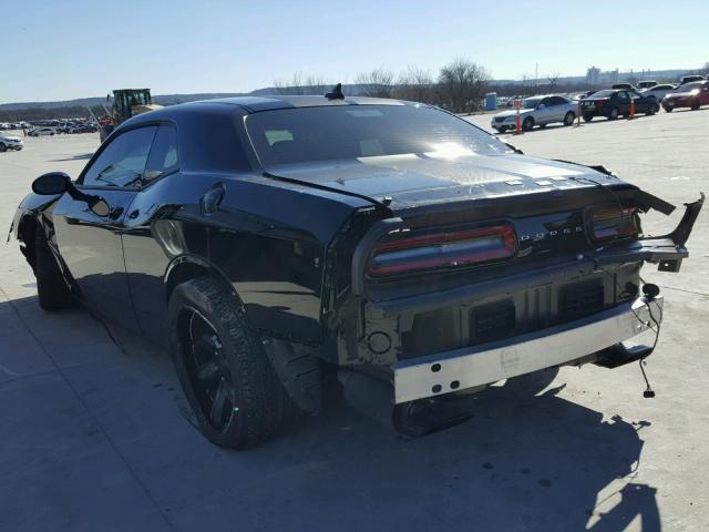 2C3CDZC98HH500712 - 2017 DODGE CHALLENGER BLACK photo 3