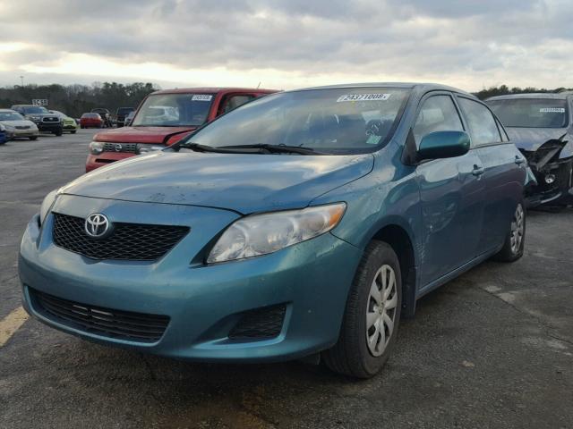 2T1BU4EE9AC373859 - 2010 TOYOTA COROLLA BA GREEN photo 2