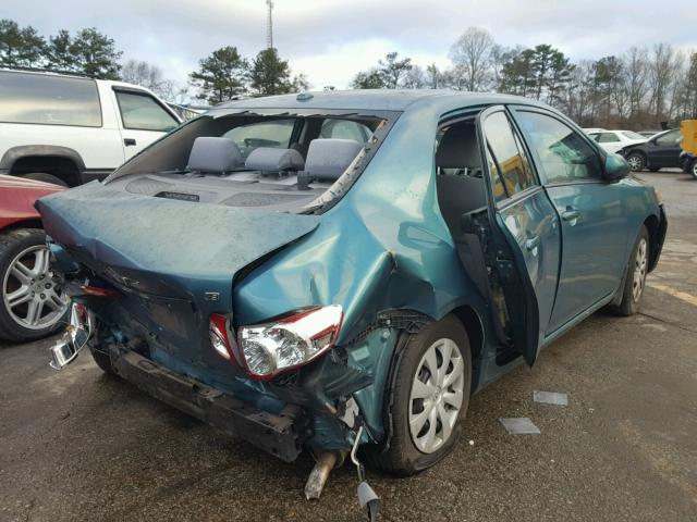 2T1BU4EE9AC373859 - 2010 TOYOTA COROLLA BA GREEN photo 4