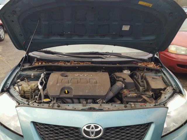 2T1BU4EE9AC373859 - 2010 TOYOTA COROLLA BA GREEN photo 7