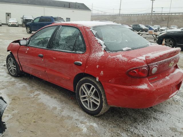 1G1JC52F547263925 - 2004 CHEVROLET CAVALIER RED photo 3