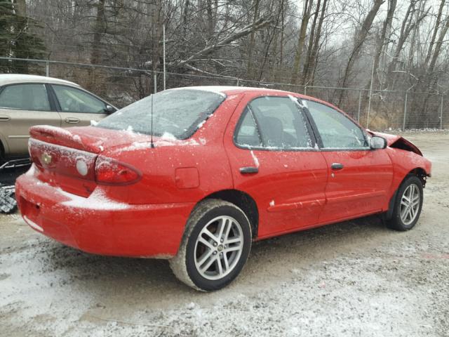 1G1JC52F547263925 - 2004 CHEVROLET CAVALIER RED photo 4