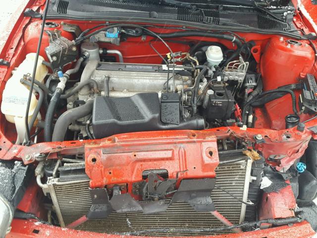 1G1JC52F547263925 - 2004 CHEVROLET CAVALIER RED photo 7