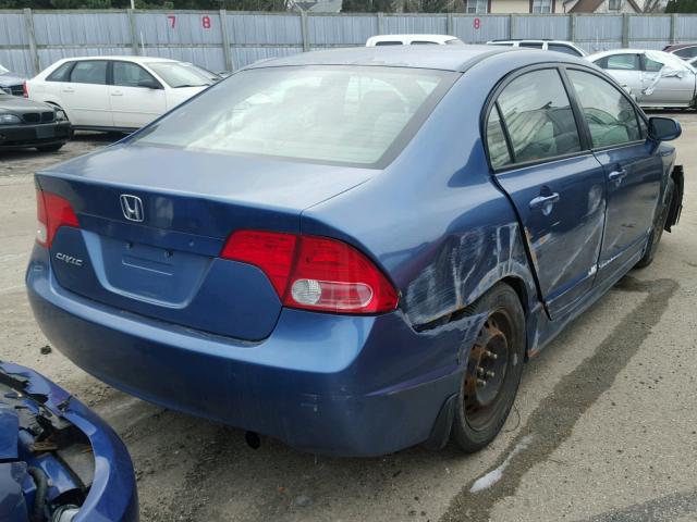 2HGFA16506H517157 - 2006 HONDA CIVIC LX BLUE photo 4