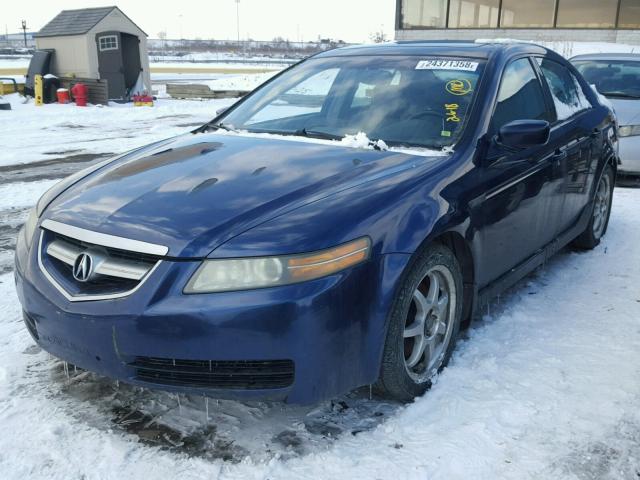 19UUA66225A004449 - 2005 ACURA TL BLUE photo 2