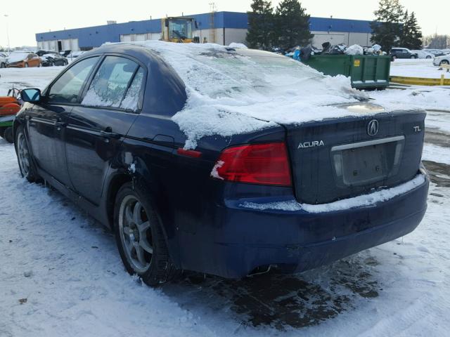 19UUA66225A004449 - 2005 ACURA TL BLUE photo 3