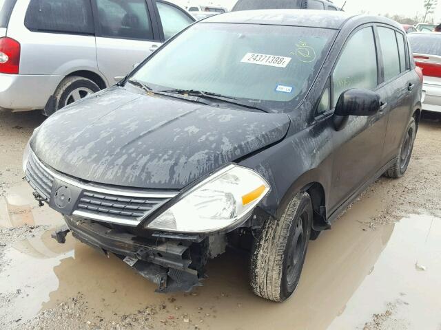 3N1BC13E08L429265 - 2008 NISSAN VERSA S BLACK photo 2