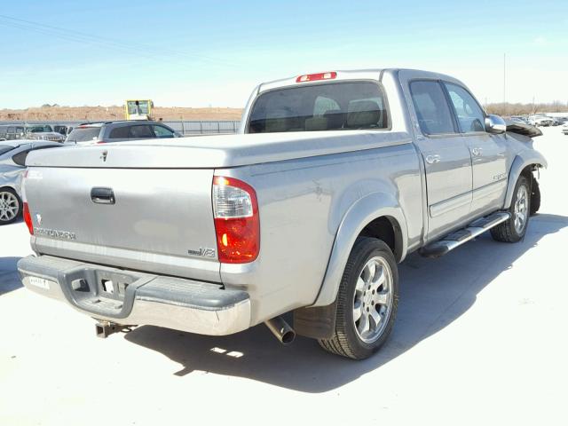 5TBET34155S465243 - 2005 TOYOTA TUNDRA DOU SILVER photo 4