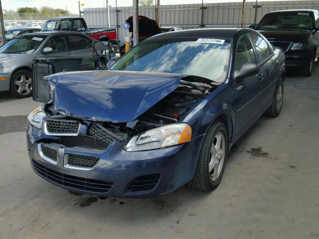 1B3EL46X96N196705 - 2006 DODGE STRATUS SX BLUE photo 2