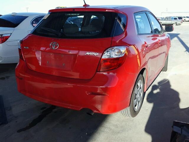 2T1KU4EE7AC230926 - 2010 TOYOTA COROLLA MA RED photo 4