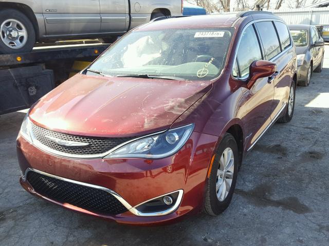 2C4RC1BG7HR519739 - 2017 CHRYSLER PACIFICA T BURGUNDY photo 2