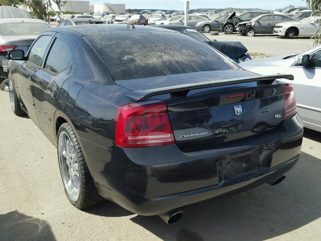 2B3KA53H56H191506 - 2006 DODGE CHARGER R/ BLACK photo 3