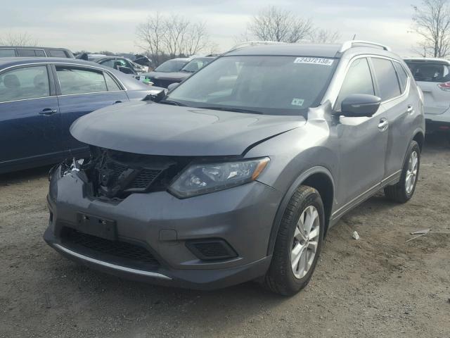 5N1AT2MV1EC834910 - 2014 NISSAN ROGUE S GRAY photo 2