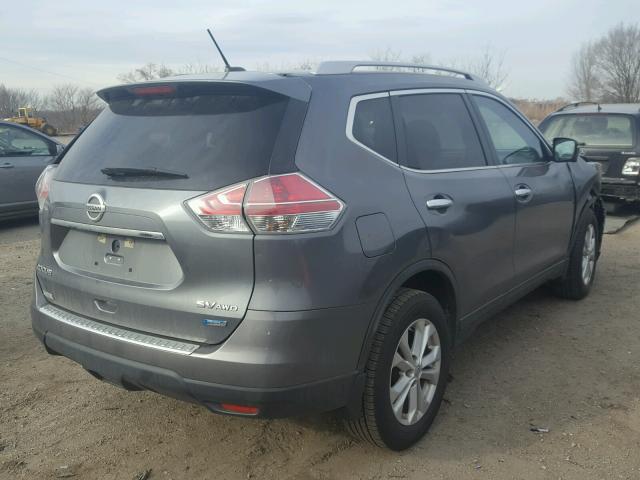 5N1AT2MV1EC834910 - 2014 NISSAN ROGUE S GRAY photo 4