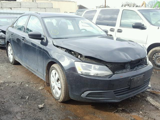 3VW2K7AJ5CM385105 - 2012 VOLKSWAGEN JETTA BASE BLACK photo 1