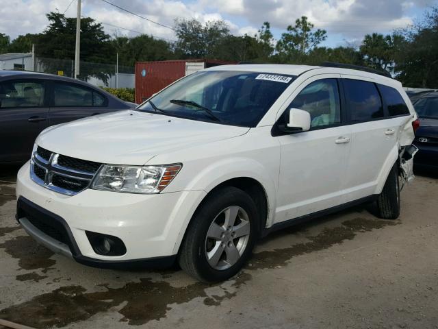 3C4PDCBGXCT184157 - 2012 DODGE JOURNEY SX WHITE photo 2