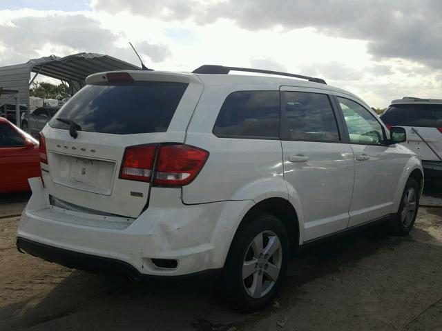 3C4PDCBGXCT184157 - 2012 DODGE JOURNEY SX WHITE photo 4