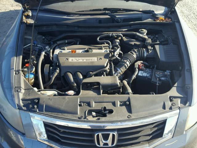 1HGCP268X8A034116 - 2008 HONDA ACCORD EXL GRAY photo 7