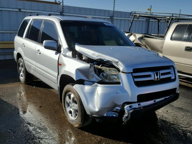 2HKYF18526H529064 - 2006 HONDA PILOT EX SILVER photo 1