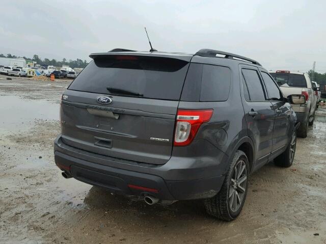 1FM5K7D86FGA53774 - 2015 FORD EXPLORER X BLACK photo 4